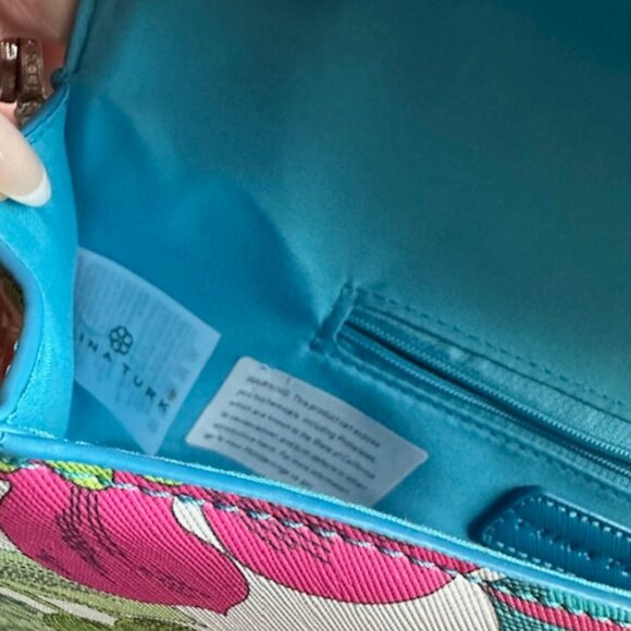 NWT- TRINA TURK FLORAL CLUTCH BAG - Picture 9 of 13